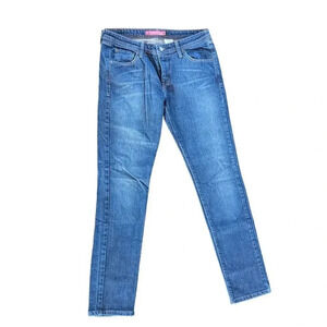 Y2K Levi's 518 Red Tab Women's Skinny Jeans 11 M Regular Fit Blue Denim